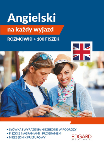 Angielski rozmówki na każdy wyjazd. Rozmówki + 100 fiszek