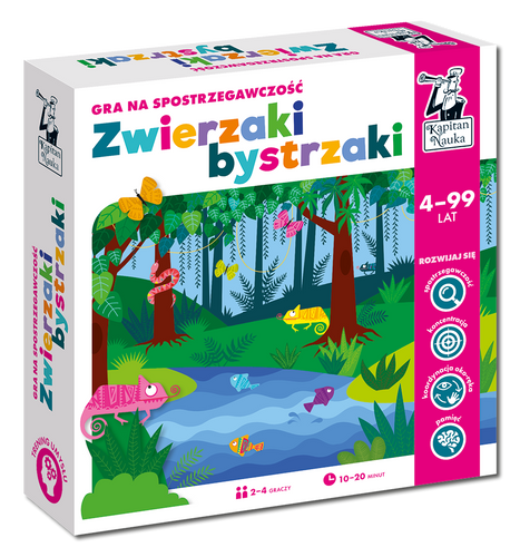 Zwierzaki bystrzaki. Gra edukacyjna