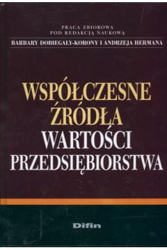 Współczesne źródła wartości przedsiębiorstwa