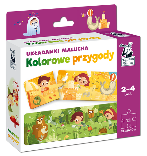 Układanki malucha Kolorowe przygody Kapitan Nauka