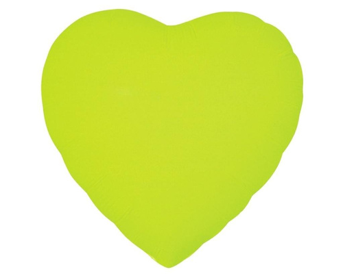 Balon foliowy Serce fluor żółty 46cm
