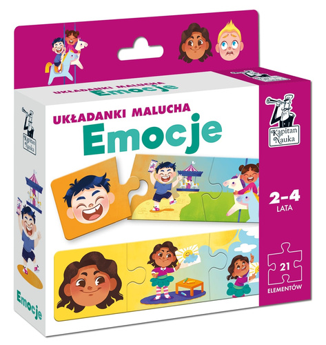 Emocje. Puzzle malucha. Kapitan Nauka