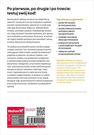 Testowanie full stack. Praktyczny przewodnik dostarczania oprogramowania wysokiej jakości