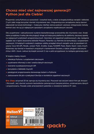 Zaawansowana inżynieria sieci w Pythonie. Automatyzacja, monitorowanie i zarządzanie chmurą. Wydanie IV