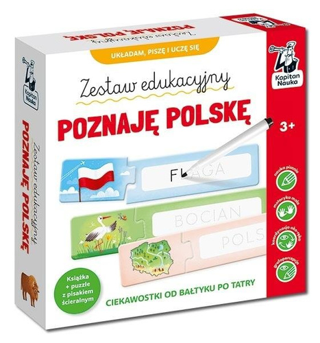Kapitan Nauka. Poznaję Polskę. Książka + puzzle