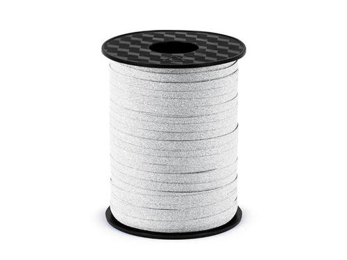 Wstążka plastikowa srebrny 5mm/225m