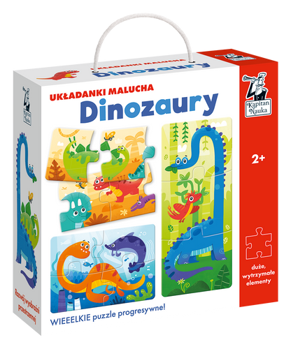 Dinozaury. Układanki malucha. Kapitan Nauka