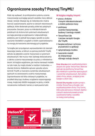 TinyML. Wykorzystanie TensorFlow Lite do uczenia maszynowego na Arduino i innych mikrokontrolerach