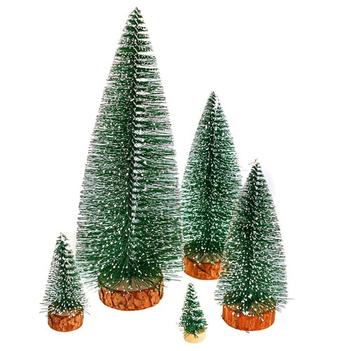 Choinki dekoracyjne zielone 5szt