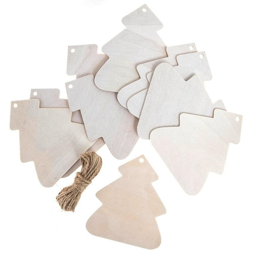 Drewniane zawieszki Boże Narodzenie 10szt