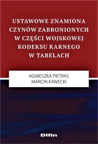 Ustawowe znamiona czynów zabronionych w części wojskowej kodeksu karnego w tabelach