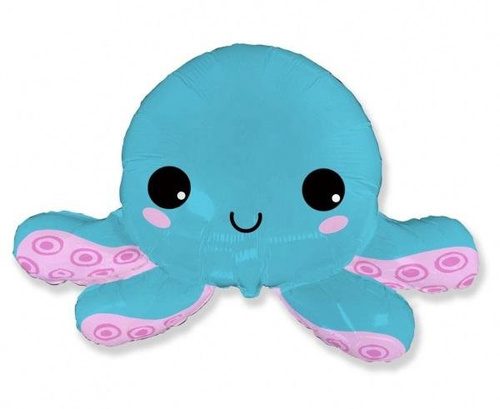 Balon foliowy Szczęśliwa ośmiornica 61cm