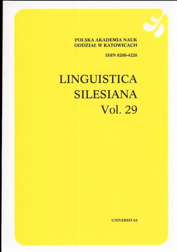 Linguistica Silesiana, vol. 29