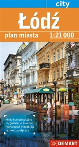 Plan miasta - Łódź 1:21 000 DEMART