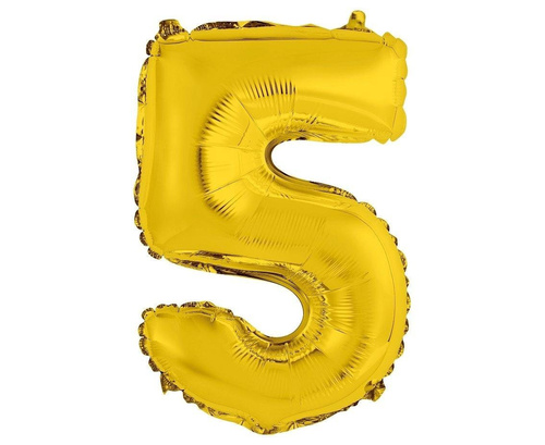 Balon foliowy 5 złoty 35cm