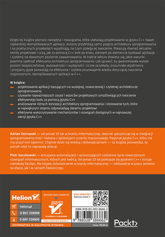 Architektura oprogramowania bez tajemnic. Wykorzystaj język C++ do tworzenia wydajnych aplikacji i systemów