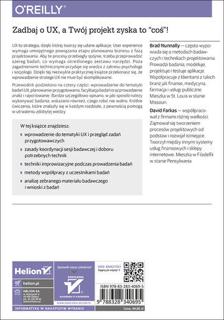 Badanie UX. Praktyczne techniki projektowania bezkonkurencyjnych produktów