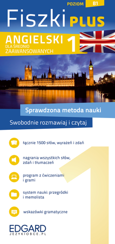 Angielski dla średnio zaawansowanych 1 fiszki plus