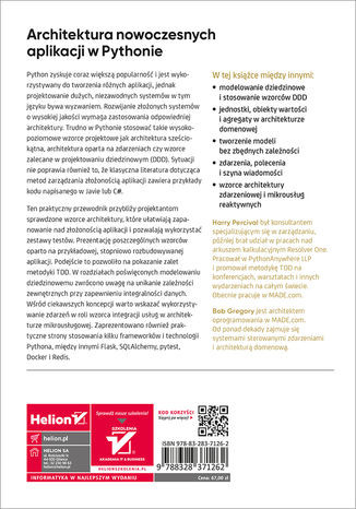Architektura aplikacji w Pythonie. TDD, DDD i rozwój mikrousług reaktywnych