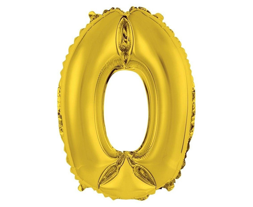 Balon foliowy 0 złoty 35cm