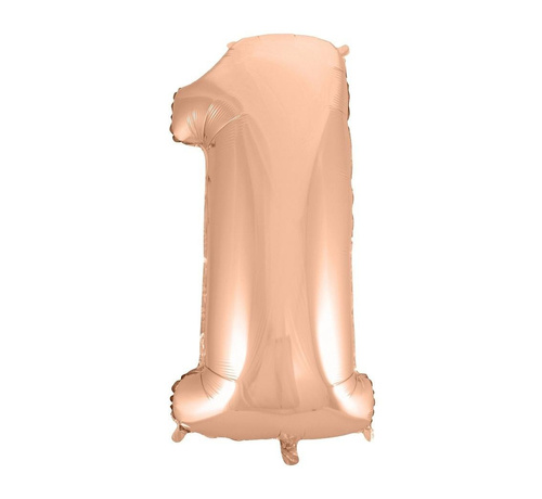 Balon foliowy B&C 1 różowo-złoty 92cm