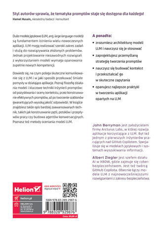 Prompt engineering. Projektowanie aplikacji z wykorzystaniem LLM