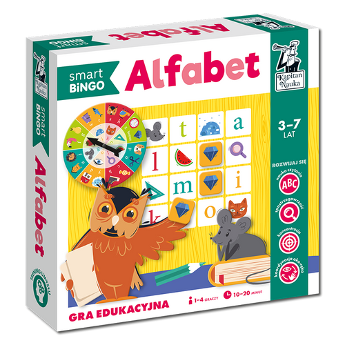 Alfabet. Smart Bingo. Kapitan Nauka