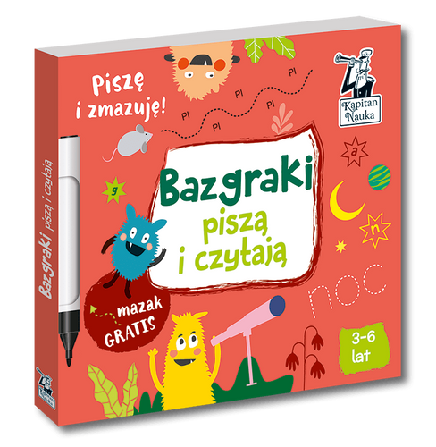 Bazgraki piszą i czytają 3-6 lat Kapitan Nauka Wyd. 2022