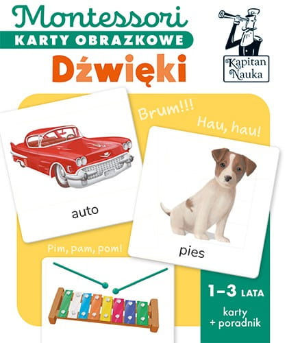 Montessori. Karty obrazkowe Dźwięki (1-3 lata)