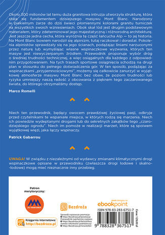 Masyw Mont Blanc. Najpiękniejsze drogi wspinaczkowe