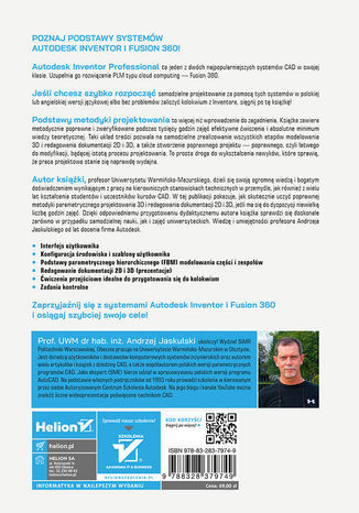 Autodesk Inventor 2022 PL / 2022+ / Fusion 360. Podstawy metodyki projektowania