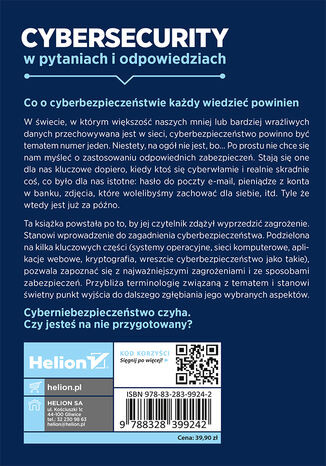 Cybersecurity w pytaniach i odpowiedziach