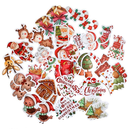 Naklejki winylowe Boże Narodzenie 4-6cm 46szt