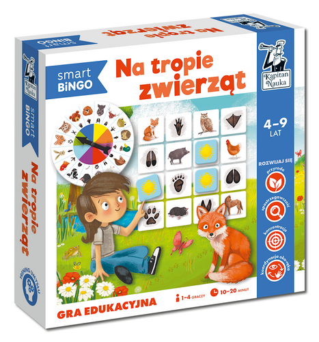 Na tropie zwierząt Smart bingo Kapitan Nauka