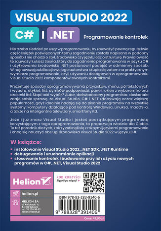 Visual Studio 2022, C# i .NET. Programowanie kontrolek