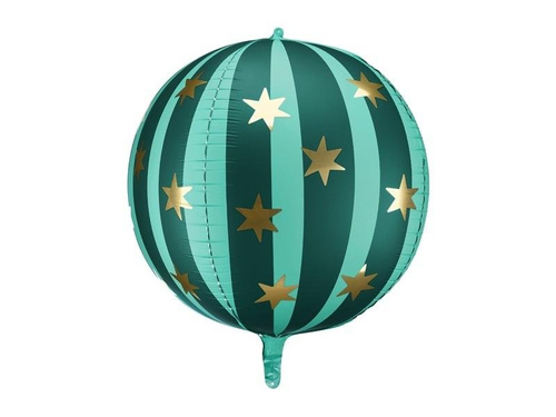 Balon foliowy Piłka w gwiazdki 75cm zielony