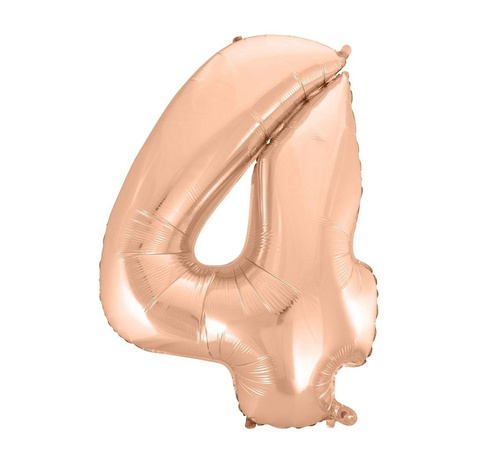 Balon foliowy B&C 4 różowo-złoty 92cm