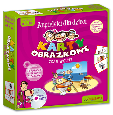 Angielski dla dzieci. Karty obrazkowe. Czas wolny