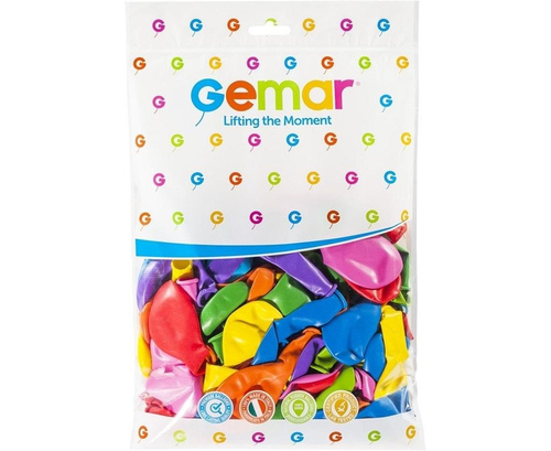 Balony pastelowe różnokolorowe MIX 25cm 100szt