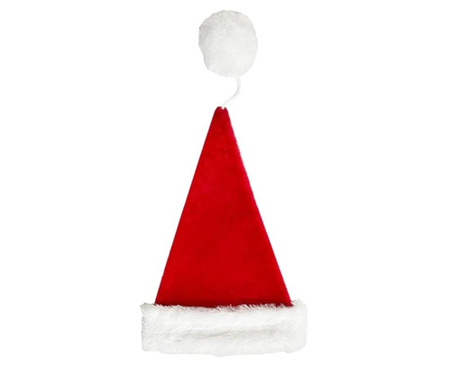 Czapka Mikołaja pluszowa 31x41cm