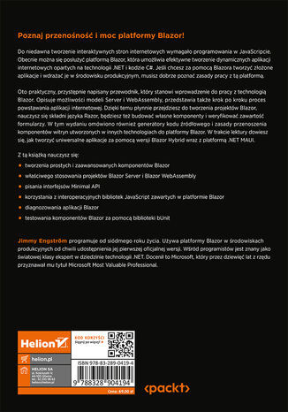 Platforma Blazor. Praktyczny przewodnik. Jak tworzyć interaktywne aplikacje internetowe z C# i .NET 7. Wydanie II