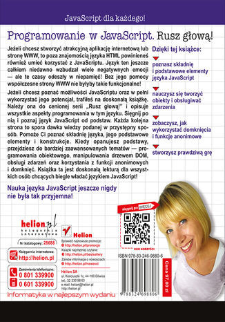 Programowanie w JavaScript. Rusz głową!