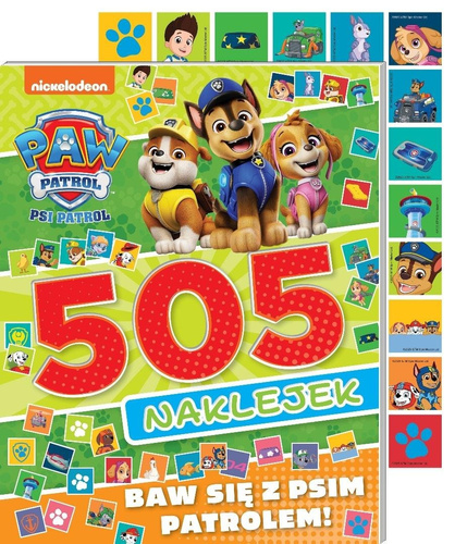 Psi Patrol. 505 naklejek. Baw się z Psim Patrolem