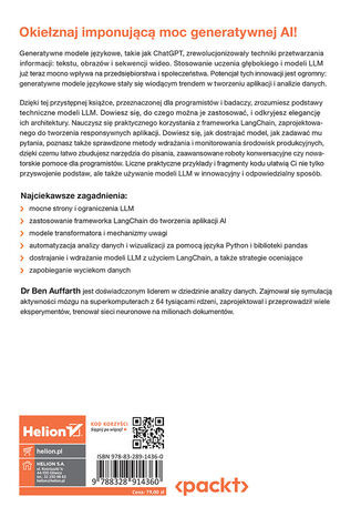 Generatywna sztuczna inteligencja z LangChain. Budowanie aplikacji AI opartych na LLM z użyciem Pythona, ChatGPT i innych modeli językowych
