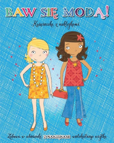 Baw się modą z naklejkami. Niebieska