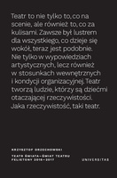 Teatr świata – świat teatru. Felietony 2016–2017