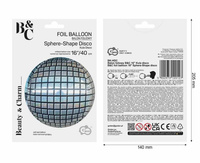 Balon foliowy B&C Kula disco AA 40cm