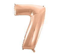 Balon foliowy B&C 7 różowo-złoty 92cm