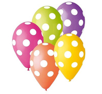 Balony Premium Grochy MIX 5 szt