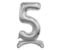 Balon foliowy B&C 5 srebrny 74cm